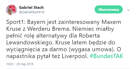 Bayern może sprowadzić ZMIENNIKA dla Lewandowskiego!